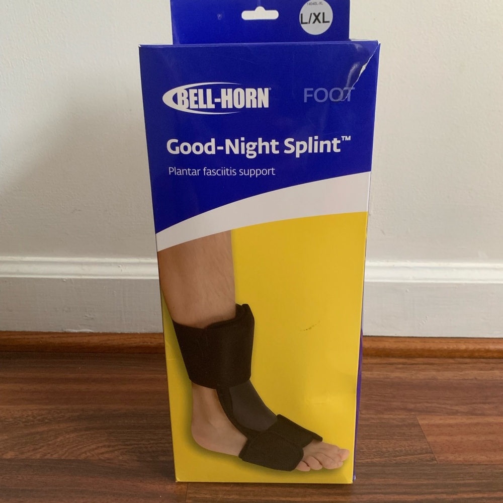 Bell-Horn Good-Night Foot Splint Plantar Fasciitis Support L/XL new in box